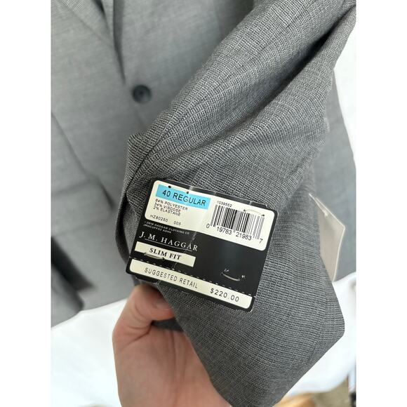J.M. Haggar NWT Slim Fit Suit Jacket 40R - Picture 5 of 5